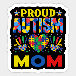 Proud Autism Mom Sticker